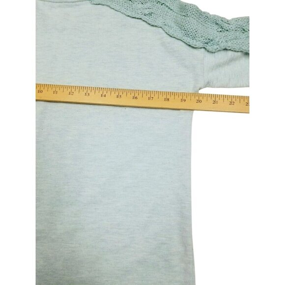 Soft Surroundings Womens XS Ana Sweater Knit Cable Knit Sleeves Front Pocket - Picture 8 of 8